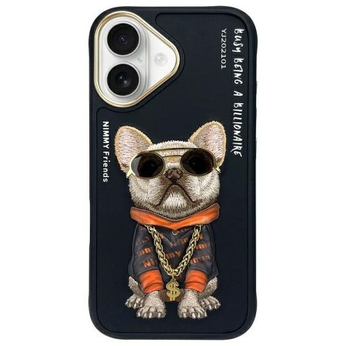 NIMMY tok üvegES COOL DOG IPHONE 16 fekete számára