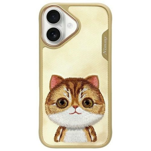 NIMMY tok BIG EYED PET 2.0 Macska IPHONE 16-hoz khaki