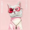 NIMMY case GLASSES COOL CAT for IPHONE 16 Pro pink