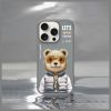 NIMMY tok COOL&CUTE 2.0 Medve IPHONE 16 Pro készülékhez szürke
