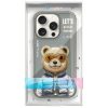 NIMMY tok COOL&CUTE 2.0 Medve IPHONE 16 Pro készülékhez szürke
