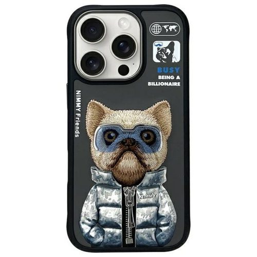 NIMMY tok COOL&CUTE 2.0 Dog IPHONE 16 Pro Max-hoz fekete