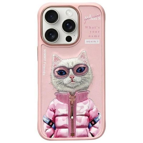 NIMMY tok COOL&CUTE 2.0 Cat IPHONE 16 Pro Maxhoz rózsaszín