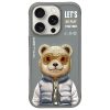 NIMMY tok COOL&CUTE 2.0 Bear IPHONE 16 Pro Max szürke számára