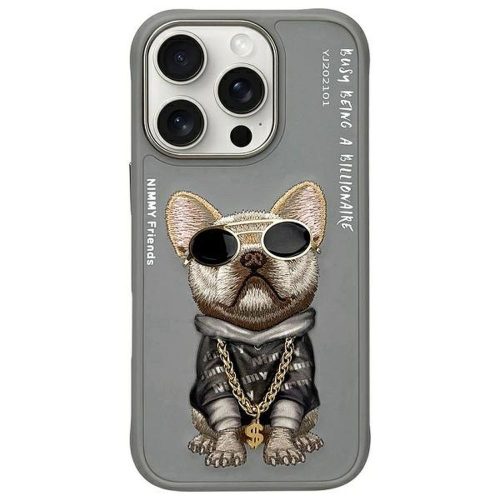 NIMMY tok üvegES COOL DOG iPHONE 16 Pro Max készülékhez szürke