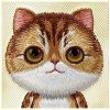 NIMMY tok BIG EYED PET 2.0 Macska IPHONE 16 Pro Max-hoz khaki
