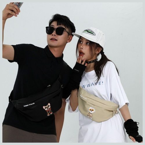 NIMMY crossbody GLASSES COOL DOG fekete