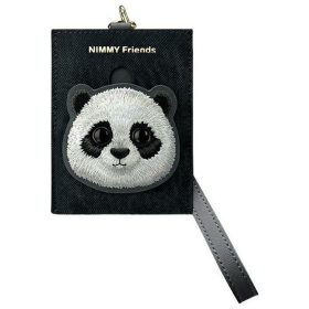 NIMMY kártyatartó BIG EYED PET 2.0 Panda fekete