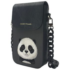 NIMMY phone bag BIG EYED PET 2.0 Panda black