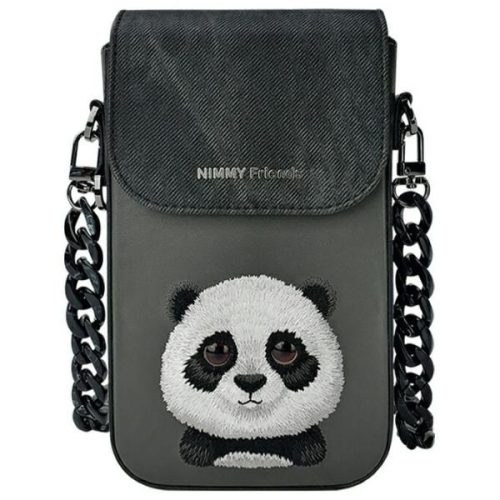 NIMMY phone bag BIG EYED PET 2.0 Panda black