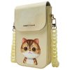NIMMY phone bag BIG EYED PET 2.0 Cat khaki