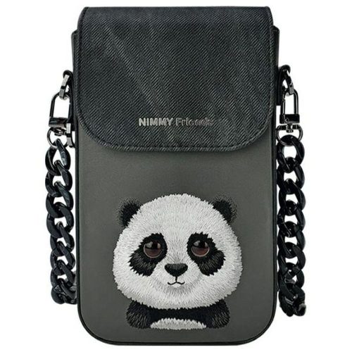 NIMMY set 3in1 phone bag + wallet + gps cover BIG EYED PET 2.0 Panda black