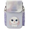 NIMMY szett 3 az 1-ben telefontartó + pénztárca + GPS tok BIG EYED PET 2.0 Nyuszi lila