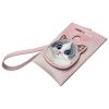 NIMMY szett 3 az 1-ben telefon táska + pénztárca + GPS tok BIG EYED PET 2.0 Cat rózsaszín