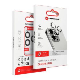   Forcell Premium Camera Lens Tempered Glass - for iPhone 12 / 12 Mini Black