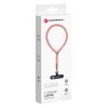 FORCELL F-DESIGN L8X36 csuklópánt állítható hosszúsággal (max 18 cm a hurokban) rózsaszín fehér