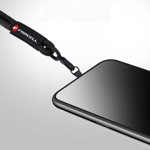 FORCELL F-DESIGN R10X40 csuklópánt telefonhoz állítható hosszúsággal (max 20cm a hurokban) fekete