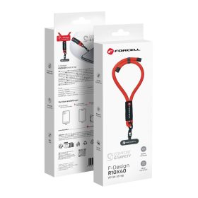   FORCELL F-DESIGN R10X40 csuklópánt állítható hosszúsággal (max 20cm a hurokban) piros