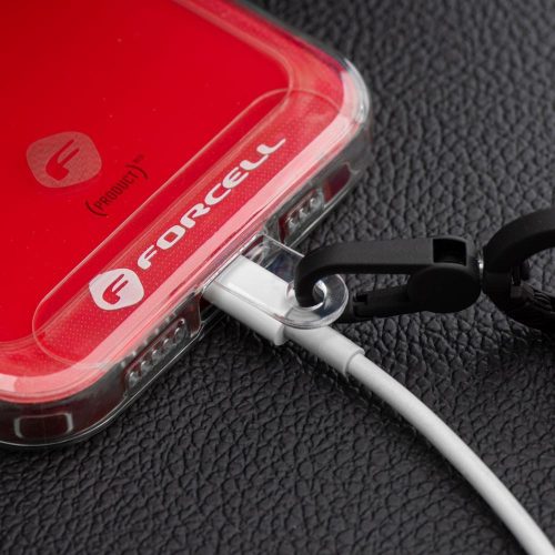 FORCELL F-DESIGN R10X40 csuklópánt telefonhoz állítható hosszúsággal (max 20cm a hurokban) rózsaszín fehér