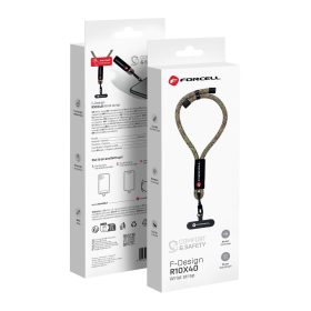  FORCELL F-DESIGN R10X40 csuklópánt telefonhoz állítható hosszúsággal (max 20cm a hurokban) zöld rózsaszín lila