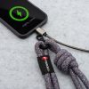 FORCELL F-DESIGN S10X165 keresztpántos telefontartó zsinór állítható hosszúsággal (max 82,5 cm a hurokban) szürke lila