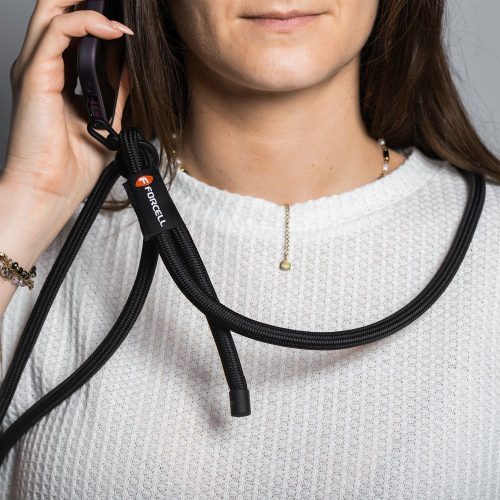 FORCELL F-DESIGN S10X165 crossbody telefon pánt állítható hosszúsággal (max 82,5 cm a hurokban) fekete