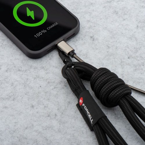 FORCELL F-DESIGN S10X165 crossbody telefon pánt állítható hosszúsággal (max 82,5 cm a hurokban) fekete