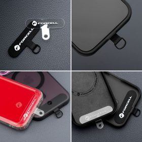   FORCELL F-DESIGN S10X165 keresztpántos telefonzsinór állítható hosszúsággal (max 82,5 cm a hurokban) rózsaszín fehér