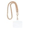 CHAIN #42 Phone lanyard, Phone pendant / cord length 40cm (20cm in the loop) / on wrist - gold
