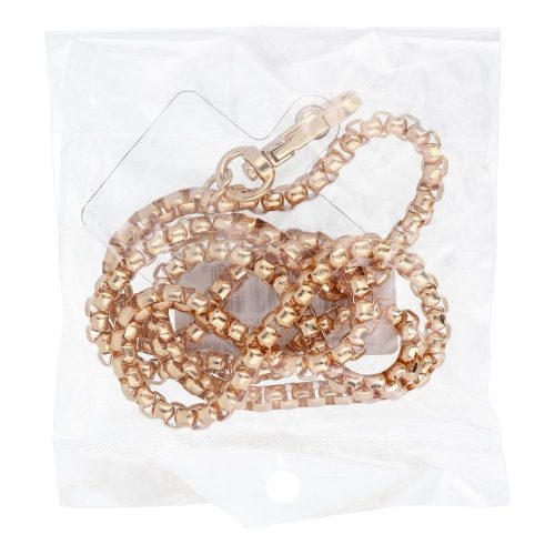 CHAIN #82 Phone lanyard, Phone pendant / cord length 80cm (40cm in the loop) / on neck - arany
