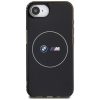 BMW tok az IPHONE 16e (SE 4 2025) készülékhez, kompatibilis a MagSafe-dal BMHMPSE424HBMKH (IML Metal fehér Circle) fekete
