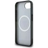 GUESS tok az IPHONE 16e (SE 4 2025) készülékhez, MagSafe kompatibilis GUHMPSE4HG4PRTGK (IML Metal Glitter 4G Circle Triangle) fekete