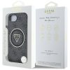 GUESS tok az IPHONE 16e (SE 4 2025) készülékhez, MagSafe kompatibilis GUHMPSE4HG4PRTGK (IML Metal Glitter 4G Circle Triangle) fekete