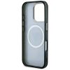 GUESS tok iPHONE 16 Pro Max készülékhez, kompatibilis a MagSafe technológiával GUHMP16XHG4PRTGK (IML Metal Glitter 4G Circle Triangle) fekete