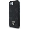GUESS tok az IPHONE 16e (SE 4 2025) számára, MagSafe kompatibilis GUHMPSE4PGBTMK (Grained PU Hot Stamp Peony Triangle Logo) fekete