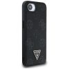 GUESS tok az IPHONE 16e (SE 4 2025) számára, MagSafe kompatibilis GUHMPSE4PGBTMK (Grained PU Hot Stamp Peony Triangle Logo) fekete