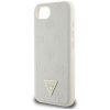 GUESS tok az IPHONE 16e (SE 4 2025) készülékhez, MagSafe kompatibilis GUHMPSE4PGBTME (Grained PU Hot Stamp Peony Triangle Logo) bézs