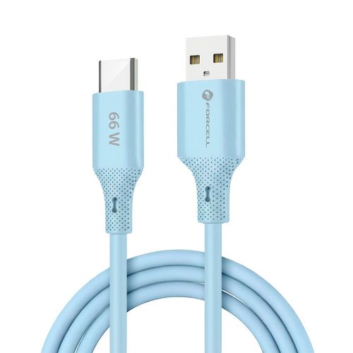 FORCELL F-ENERGY C342 kábel USB A - Type C QC4.0 3A 66W Szilikon 1 m kék