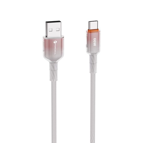 FORCELL F-ENERGY C352 kábel USB A-ról Type C-re QC4.0 3A 66W Gradiens 1 m fehér