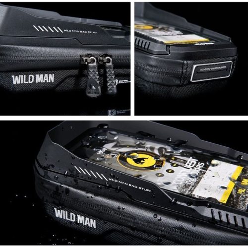 WILDMAN kerékpár kormánytáska cipzárral 0,5L (4 "- 7") XT3S fekete