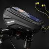 WILDMAN traveling bag for bike frame with zipper 0,6L (4 "- 7") MS33 black