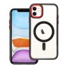 COLOR EDGE MAG COVER case compatible with MagSafe for IPHONE 11 black red