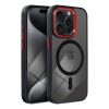 COLOR EDGE MAG COVER case compatible with MagSafe for IPHONE 11 black red