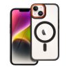 COLOR EDGE MAG COVER case compatible with MagSafe for IPHONE 14 black gold