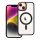 COLOR EDGE MAG COVER case compatible with MagSafe for IPHONE 14 black gold