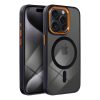 COLOR EDGE MAG COVER case compatible with MagSafe for IPHONE 15 black gold