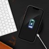 COLOR EDGE MAG COVER case compatible with MagSafe for IPHONE 15 black gold