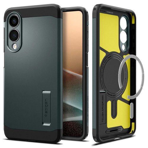 SPIGEN Tok TOUGH ARMOR compatible with MagSafe  SAMSUNG S25 Edge abyss zöld