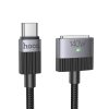 Kábel USB C to Mag3 Hoco 5A 140W mágneses 1,8 m U141 fekete