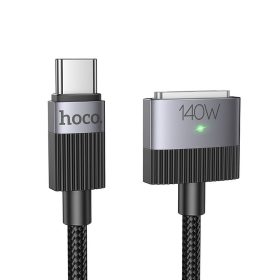   Kábel USB C to Mag3 Hoco 5A 140W mágneses 1,8 m U141 fekete